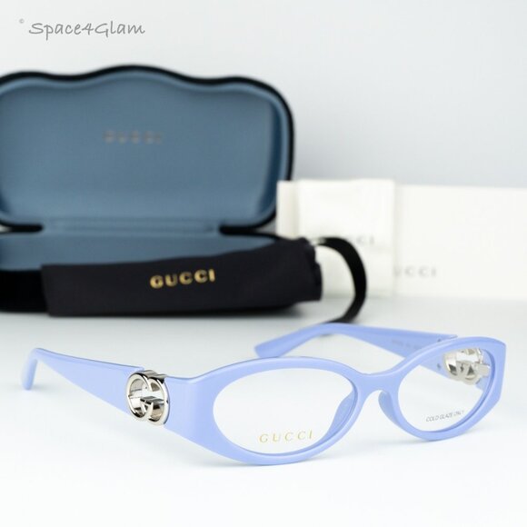 BRAND NEW Gucci GG1693O 003 Violet Demo Women Oval Eyeglasses GG 1693O - Picture 2 of 7
